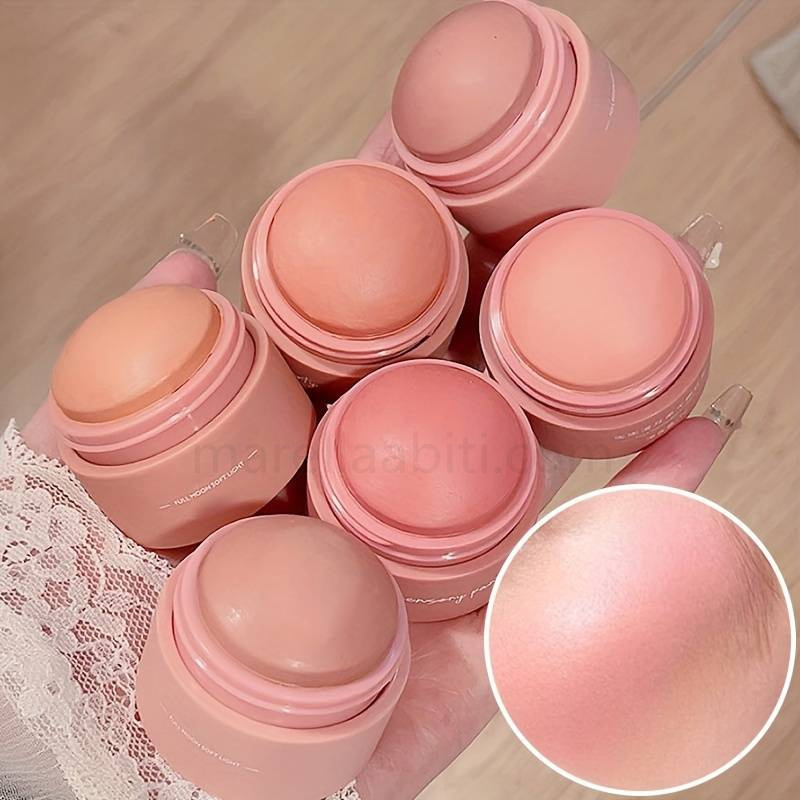 (image for) 6 Color Blush Ball Peach Pinkish Blush Monochrome Matte Mist Instant Makeup For Any Crowd To Enhance The Complexion And Make The Skin Look Flawless