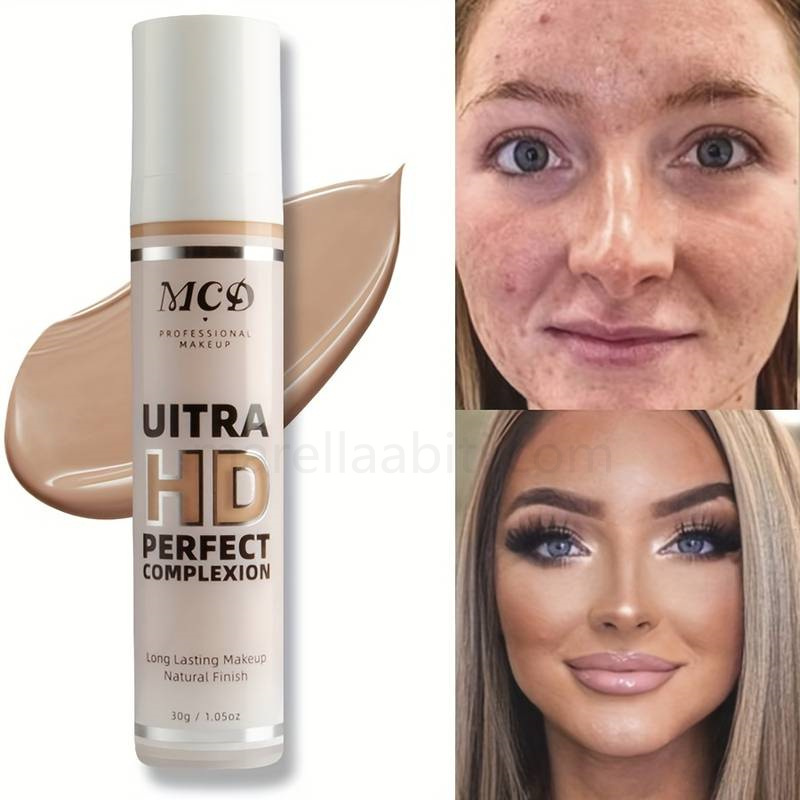 (image for) Full Coverage Concealer. Natural Matte Finish. Waterproof Long Lasting Liquid Foundation Suitable For Concealing Dark Circles Acne Blemishes