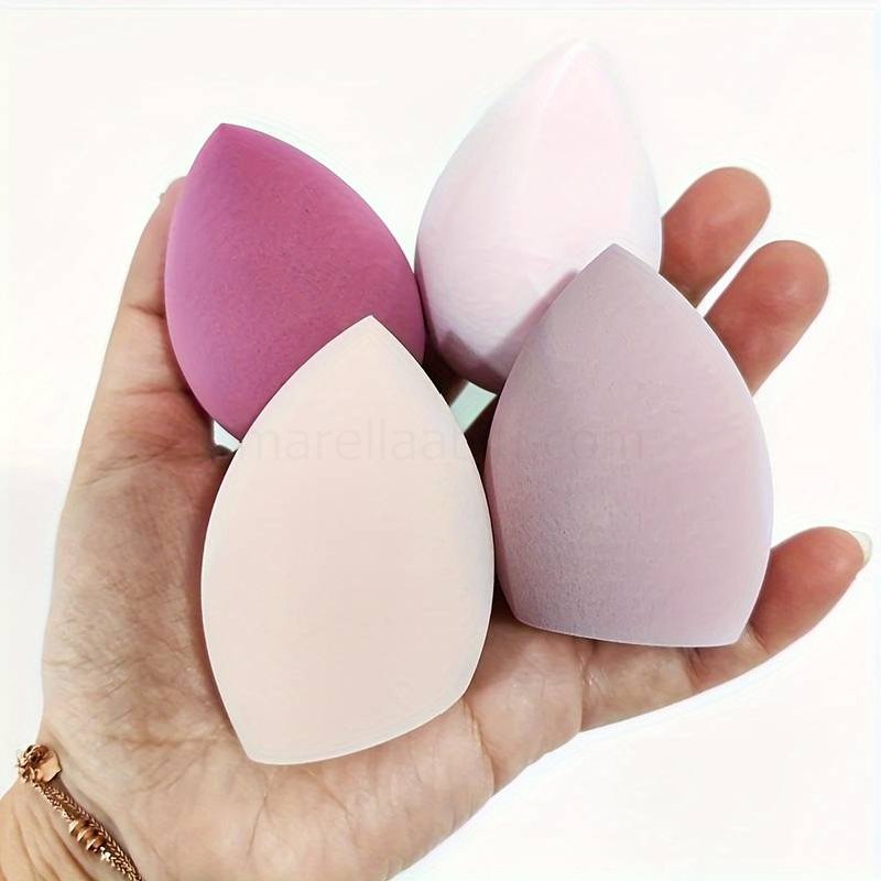 (image for) 2/3/4pcs Makeup Beauty Sponge, Dry & Wet Use For Powder Cream And Liquid, Cosmetic Foundation Blender Beauty Sponge, Easy To Use, For Women Girls